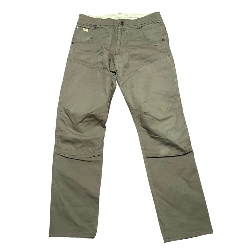 Kuhl The Law Pant Mens 33x34 Cotton Canvas Work Pants Vintage Patina Dye Utility